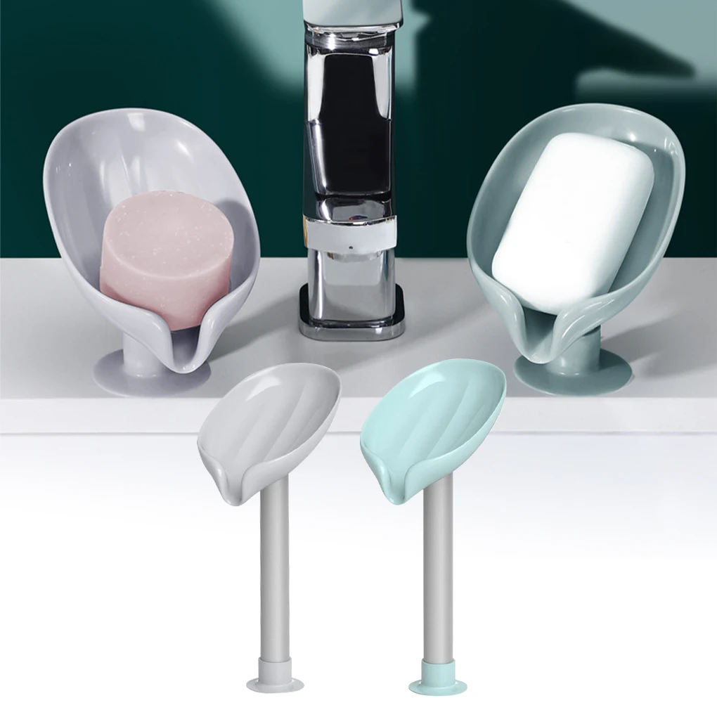 Leaf-shaped Soap Dish Soap Holder Perforated Free Standing Suction Cup Drain Rack Toilet Laundry Soap Box Bathroom Accessories
Leaf-shaped Soap Dish Soap Holder Perforated Free Standing Suction Cup Drain Rack Toilet Laundry Soap Box Bathroom Accessories