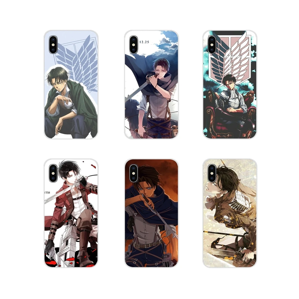 Прозрачный чехол из ТПУ для Huawei Honor 4C 5C 6X 7 7A 7C 8 9 10 8C 8S 8X 9X 10I 20 Lite Pro Levi Ackerman Attack on Titan