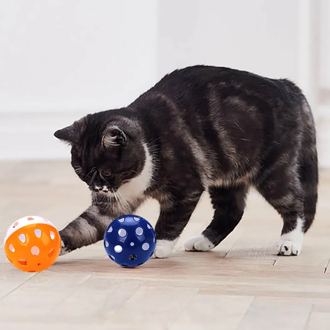 5pcs Toys for Cats Ball with Bell Ring Playing Chew Rattle Scratch Plastic Ball Interactive Cat Training Toys Pet Cat Supply
5pcs Toys for Cats Ball with Bell Ring Playing Chew Rattle Scratch Plastic Ball Interactive Cat Training Toys Pet Cat Supply
