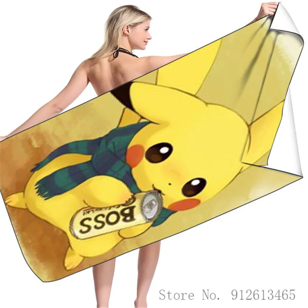 3D Anime Pikachu Pokemon Digital Printing Microfiber Rectangular Beach Towel Bath Towel Towel Does Not Stick to Sand
3D Anime Pikachu Pokemon Digital Printing Microfiber Rectangular Beach Towel Bath Towel Towel Does Not Stick to Sand