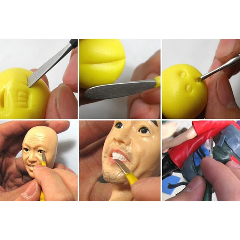 6Pcs Clay Sculpting Set Wax Carving Pottery Tools Carving Sculpture Shaper Polymer Modeling Detail Ribbon Tools
6Pcs Clay Sculpting Set Wax Carving Pottery Tools Carving Sculpture Shaper Polymer Modeling Detail Ribbon Tools
