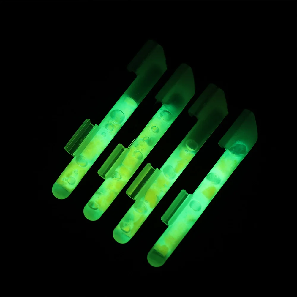 5packs Fishing Glow Sticks Rod Tip Glow Sticks Fishing Rod Floats Glow Sticks Clip On Fishing Rod Night Fishing Fluorescent