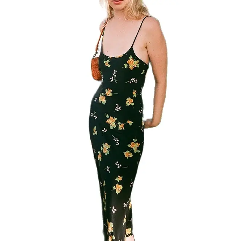 Black Vintage Dress Maxi Roupas Femininas Beach Evening Long Sexy Party Floral Elbise Bohemian Slip Tank 2021 Fashion Women 
Black Vintage Dress Maxi Roupas Femininas Beach Evening Long Sexy Party Floral Elbise Bohemian Slip Tank 2021 Fashion Women