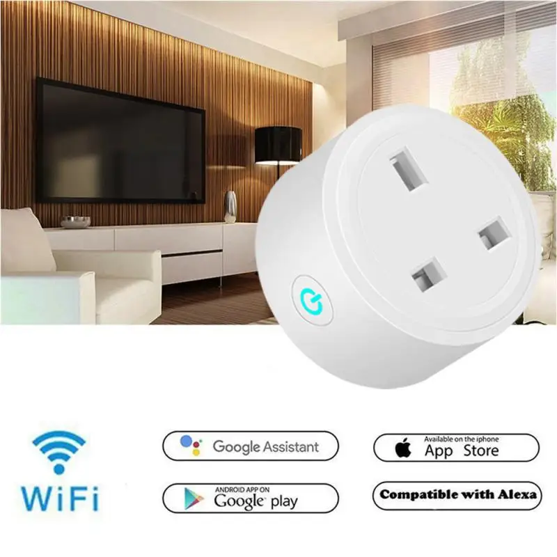 Alexa Tuya WiFi UA Smart Plug 16A220V Wireless Remote Voice Control Power Monitor Timer Socket For Amazon Alexa/Google Assistant
Alexa Tuya WiFi UA Smart Plug 16A220V Wireless Remote Voice Control Power Monitor Timer Socket For Amazon Alexa/Google Assistant