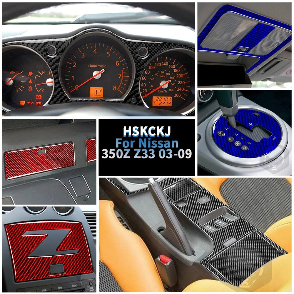 For Nissan 350Z Z33 2003 2004 2005 2006 2007 2008 2009 Carbon Fiber Sticker Steering Wheel Central Control Gear Car Accessories
For Nissan 350Z Z33 2003 2004 2005 2006 2007 2008 2009 Carbon Fiber Sticker Steering Wheel Central Control Gear Car Accessories