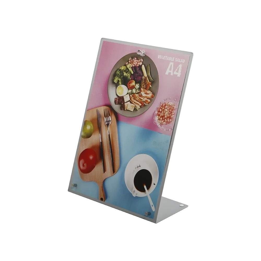 Pop Supermarket Retail Promotion Advertisement A4 Metal Poster Free Standing Display Stand With Magnetic Clip
Pop Supermarket Retail Promotion Advertisement A4 Metal Poster Free Standing Display Stand With Magnetic Clip