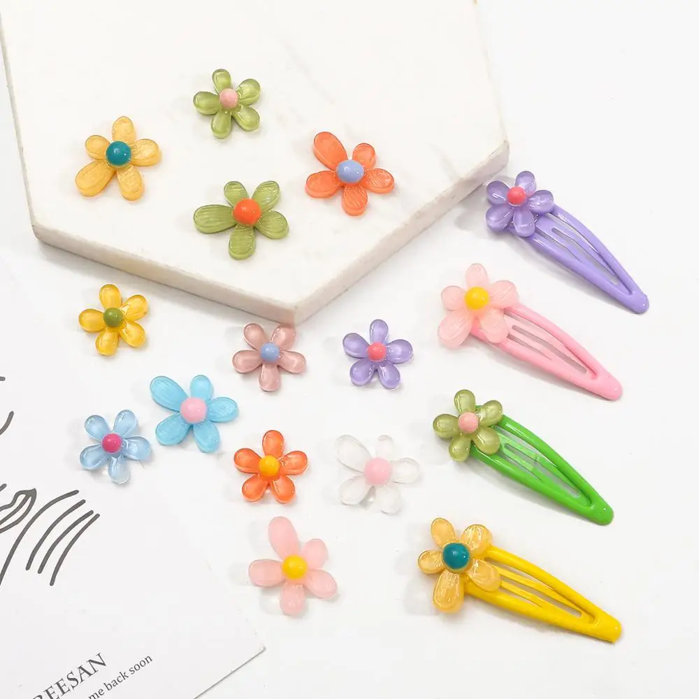 5pcs/lot Multicolors Resin Flowers Hairpins Barrette Accessories DIY Handicrafts Jewelry Making Scrapbook Embellishment Supplies
5pcs/lot Multicolors Resin Flowers Hairpins Barrette Accessories DIY Handicrafts Jewelry Making Scrapbook Embellishment Supplies