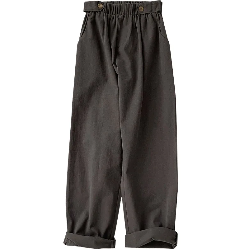 Casual Women Pants Summer New Solid High Waist Pleated Straight Loose Ankle Length All Match Female Top Quality
Casual Women Pants Summer New Solid High Waist Pleated Straight Loose Ankle Length All Match Female Top Quality