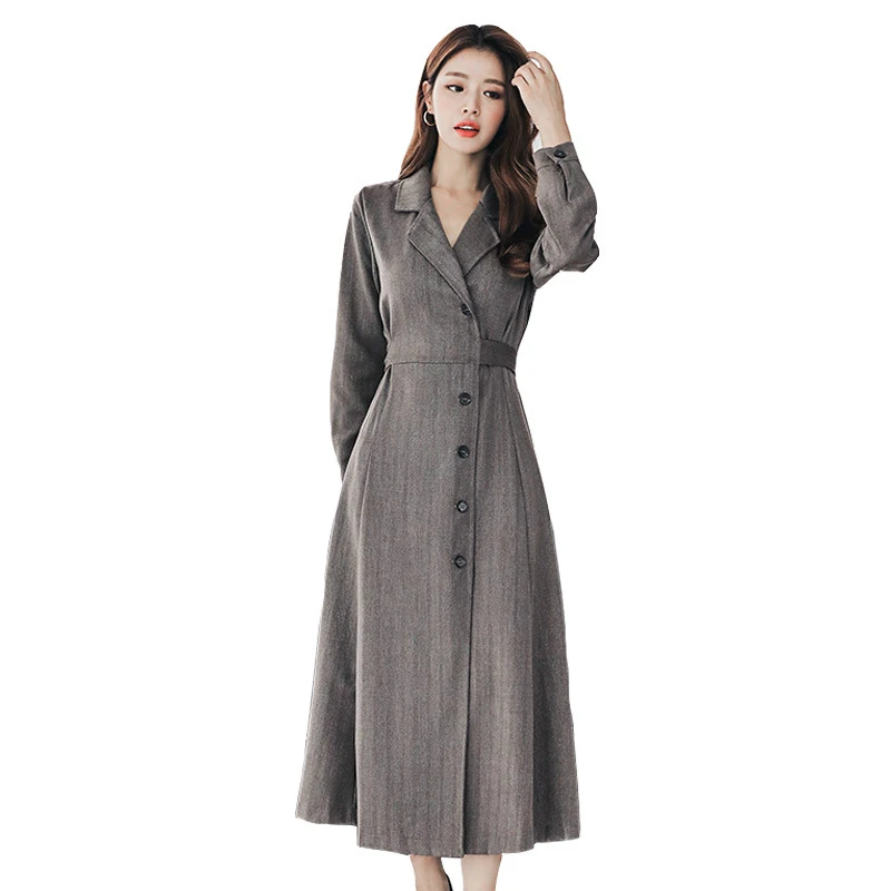 2020 New Year Modis Streetwear Blazer Dress Women Long Sleeve Singer Breasted Long Dress Women Slim Korean Dress Autumn Winter
2020 New Year Modis Streetwear Blazer Dress Women Long Sleeve Singer Breasted Long Dress Women Slim Korean Dress Autumn Winter