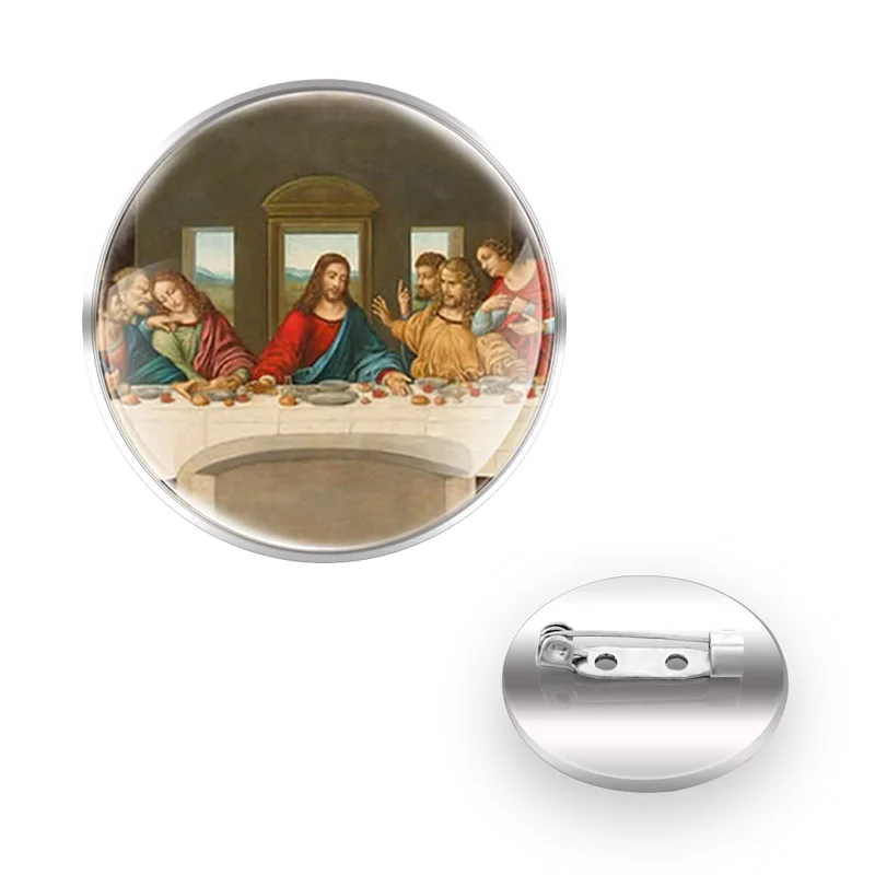 Classic Da Vinci Works The Last Supper Brooch Badge Glass Cabochon Dome For Bag Clothes Decoration Pins Jewelry Gifts
Classic Da Vinci Works The Last Supper Brooch Badge Glass Cabochon Dome For Bag Clothes Decoration Pins Jewelry Gifts
