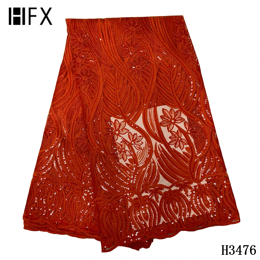 HFX African Sequins Lace Fabric 2020 High Quality African Lace Fabric with Sequins French Lace Fabric for Woman Wedding H3476
HFX African Sequins Lace Fabric 2020 High Quality African Lace Fabric with Sequins French Lace Fabric for Woman Wedding H3476