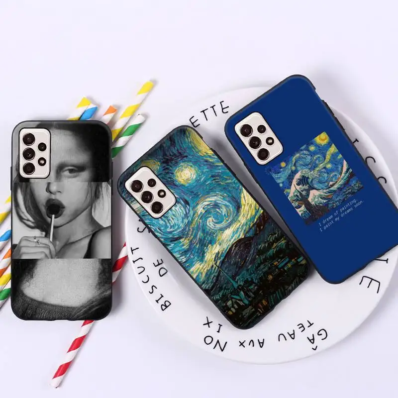 Retro art Van Gogh Mona Lisa Phone Case For Samsung galaxy A S note 10 12 20 32 40 50 51 52 70 71 72 21 fe s ultra plus
Retro art Van Gogh Mona Lisa Phone Case For Samsung galaxy A S note 10 12 20 32 40 50 51 52 70 71 72 21 fe s ultra plus