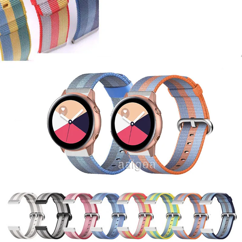 20mm 22mm Woven Nylon Band Sport Loop Strap for Samsung Galaxy Watch Active 2 for Watch3 41mm /Gear Sport Watch Strap
20mm 22mm Woven Nylon Band Sport Loop Strap for Samsung Galaxy Watch Active 2 for Watch3 41mm /Gear Sport Watch Strap