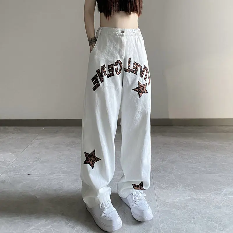 Leopard print star print jeans Loose leg wide leg pants for men and women hip hop jeans Skateboard jeans Streetwear y2k jeans
Leopard print star print jeans Loose leg wide leg pants for men and women hip hop jeans Skateboard jeans Streetwear y2k jeans