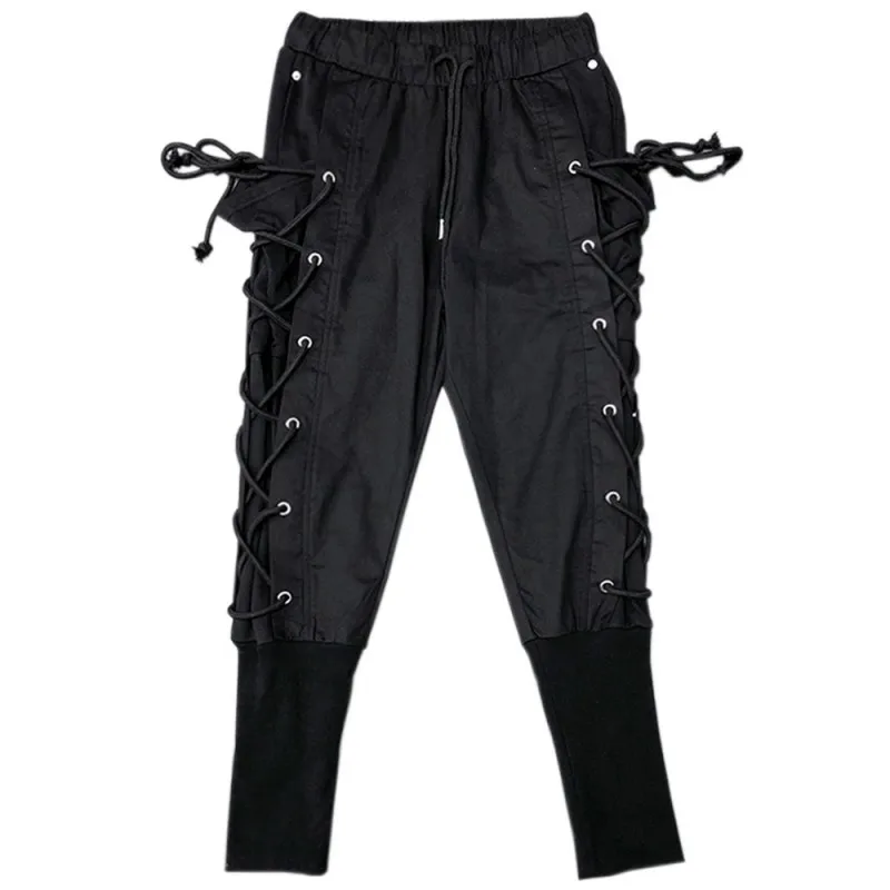 Street Hip Hop Harem Pants Men Drawstring Elastic Waist Slim Fit Pencil Pants Personality Black Casual Trousers Male S-2XL
Street Hip Hop Harem Pants Men Drawstring Elastic Waist Slim Fit Pencil Pants Personality Black Casual Trousers Male S-2XL