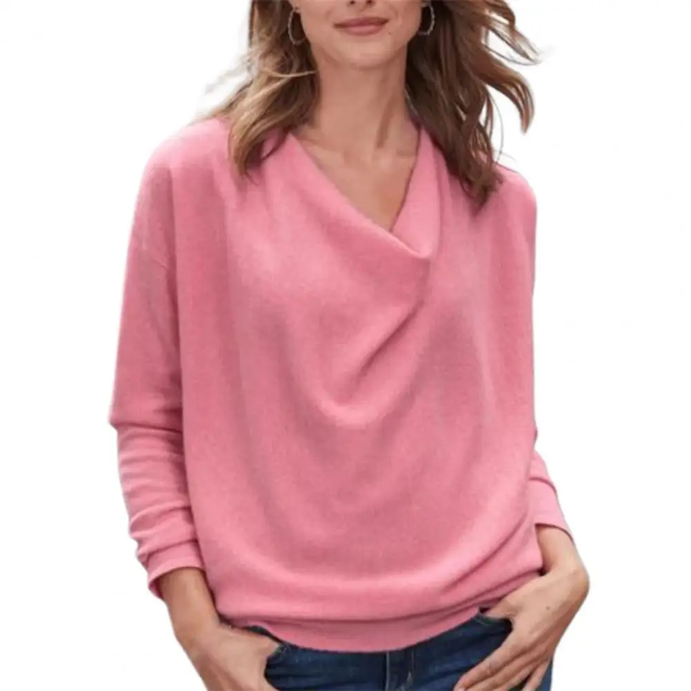 Women Blouse Casual Spring Winter Cowl Neck Solid Color Autumn Loose Long Sleeve Shirt Blusas Pullover Shirt Plus Size Blouse
Women Blouse Casual Spring Winter Cowl Neck Solid Color Autumn Loose Long Sleeve Shirt Blusas Pullover Shirt Plus Size Blouse