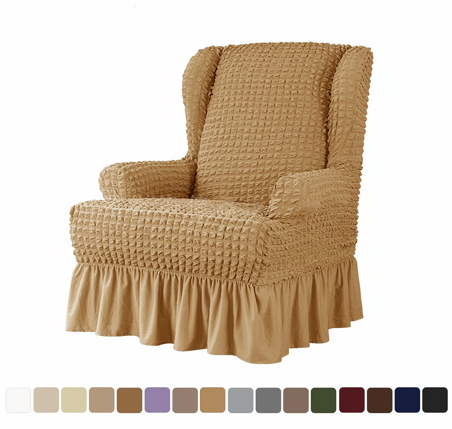 1 шт. Стильный чехол для кресла Wingback, сетчатый эластичный чехол для кресла с юбкой
1 шт. Стильный чехол для кресла Wingback, сетчатый эластичный чехол для кресла с юбкой