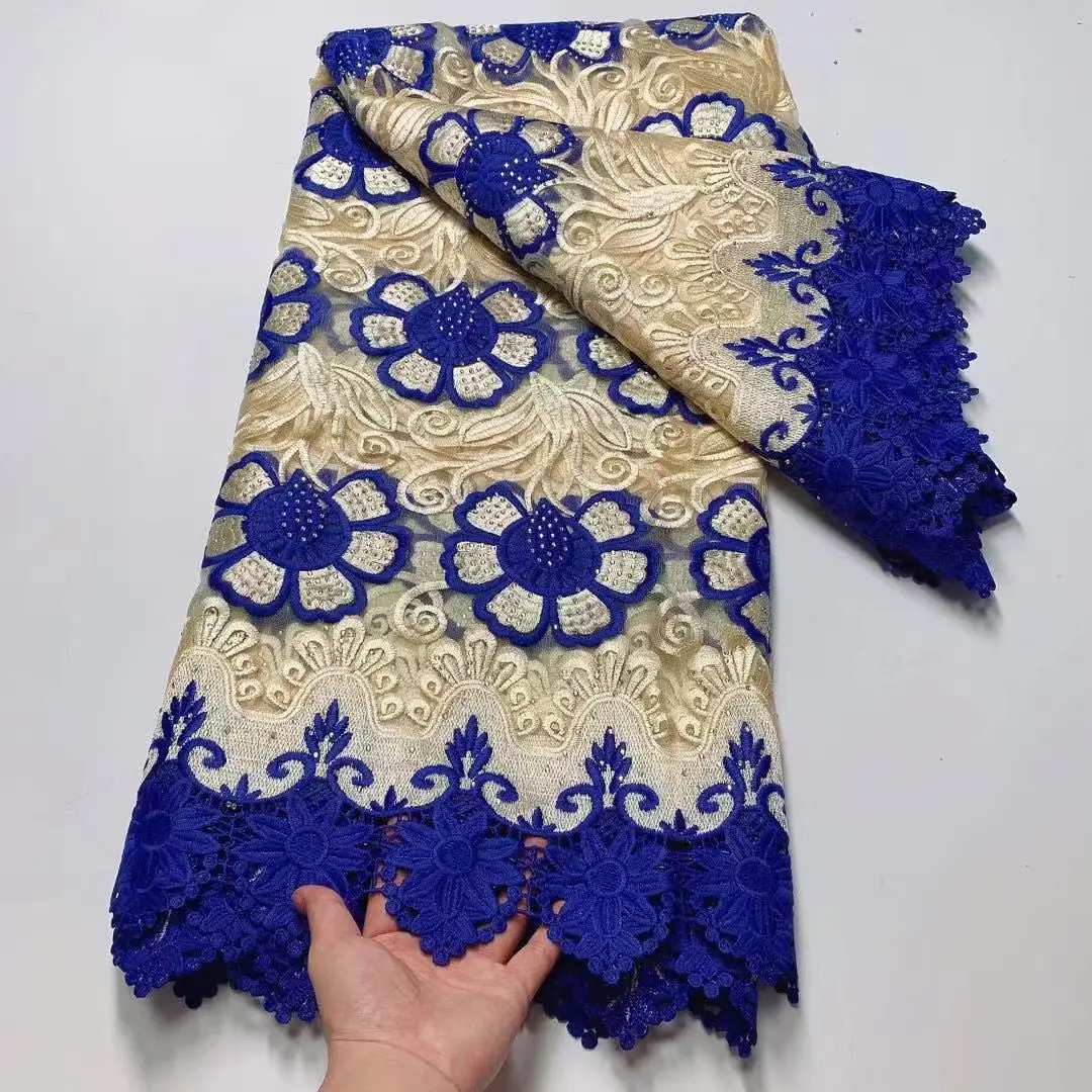 African Lace Fabric 2021 royal blue High Quality Lace With Stones Nigerian French Lace Fabric For Party Embroidery Sewing
African Lace Fabric 2021 royal blue High Quality Lace With Stones Nigerian French Lace Fabric For Party Embroidery Sewing