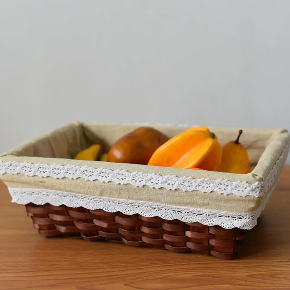 Ventilated Woven Storage Basket Strong Load-bearing Wood Cotton Flax Lace Woven Storage Box for Bedroom
Ventilated Woven Storage Basket Strong Load-bearing Wood Cotton Flax Lace Woven Storage Box for Bedroom