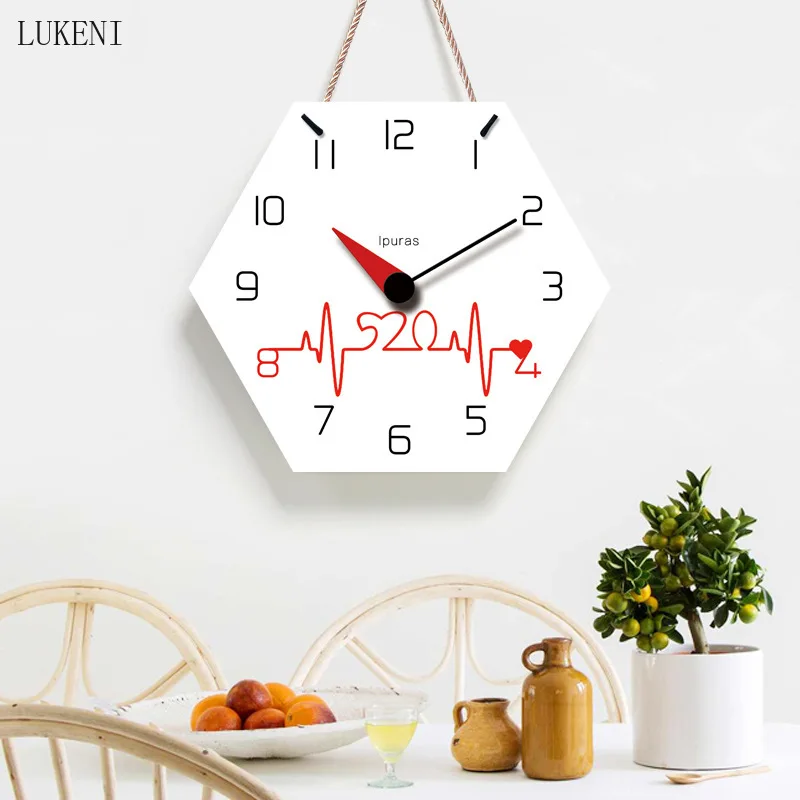 White love cardiogram Hexagonal 14-inch lanyard wall clockwall decor home decor
White love cardiogram Hexagonal 14-inch lanyard wall clockwall decor home decor
