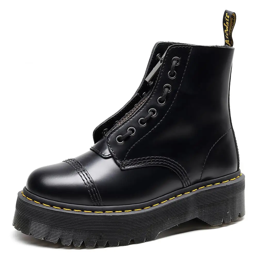 Fashion ladies two-wear thick-soled 8-hole Martin boots high-end leather girl platform shoes zipper women's boots (35-44)
Fashion ladies two-wear thick-soled 8-hole Martin boots high-end leather girl platform shoes zipper women's boots (35-44)