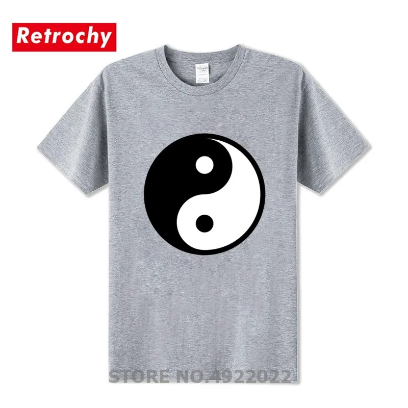 Новое поступление футболки в китайском стиле Инь-Янь мужские Харадзюку