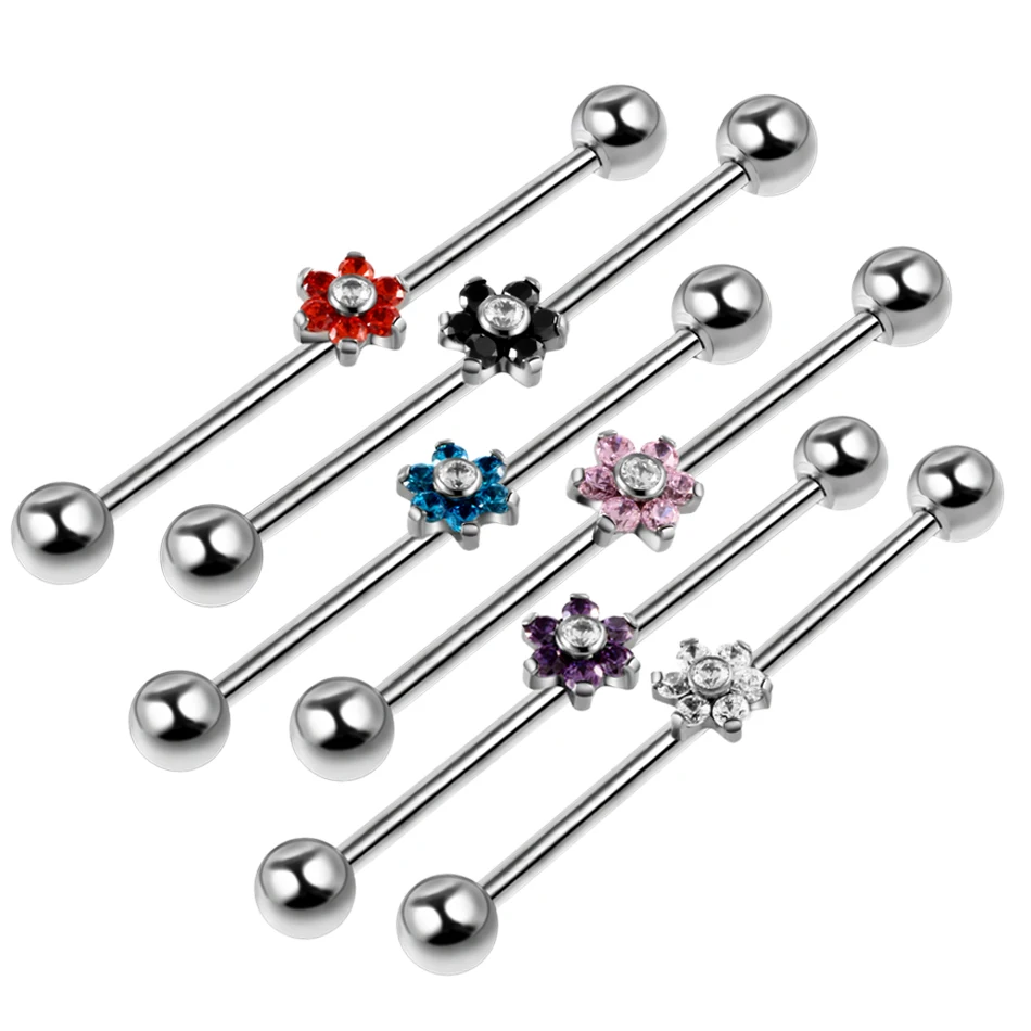 14G 1Pc Titanium Industrial Barbell Flower Style Tragus Piercing Screw Ear Cartilage Tragus Helix Piercing for Body Jewelry
14G 1Pc Titanium Industrial Barbell Flower Style Tragus Piercing Screw Ear Cartilage Tragus Helix Piercing for Body Jewelry
