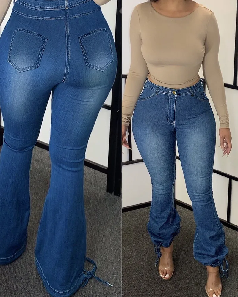 New Fashion Women's Fashion Zipper Fly Belted Hem Flare Leg Skinny Jeans Female Pants
New Fashion Women's Fashion Zipper Fly Belted Hem Flare Leg Skinny Jeans Female Pants