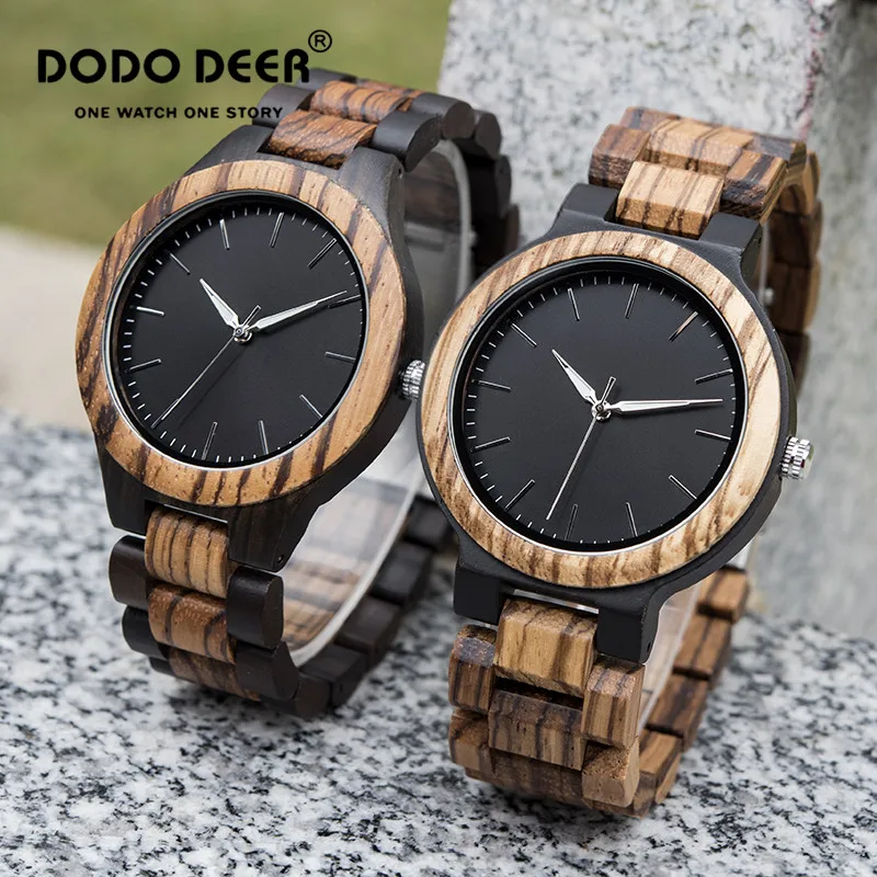 Часы наручные DODO DEER для мужчин и женщин модные кварцевые с уникальным