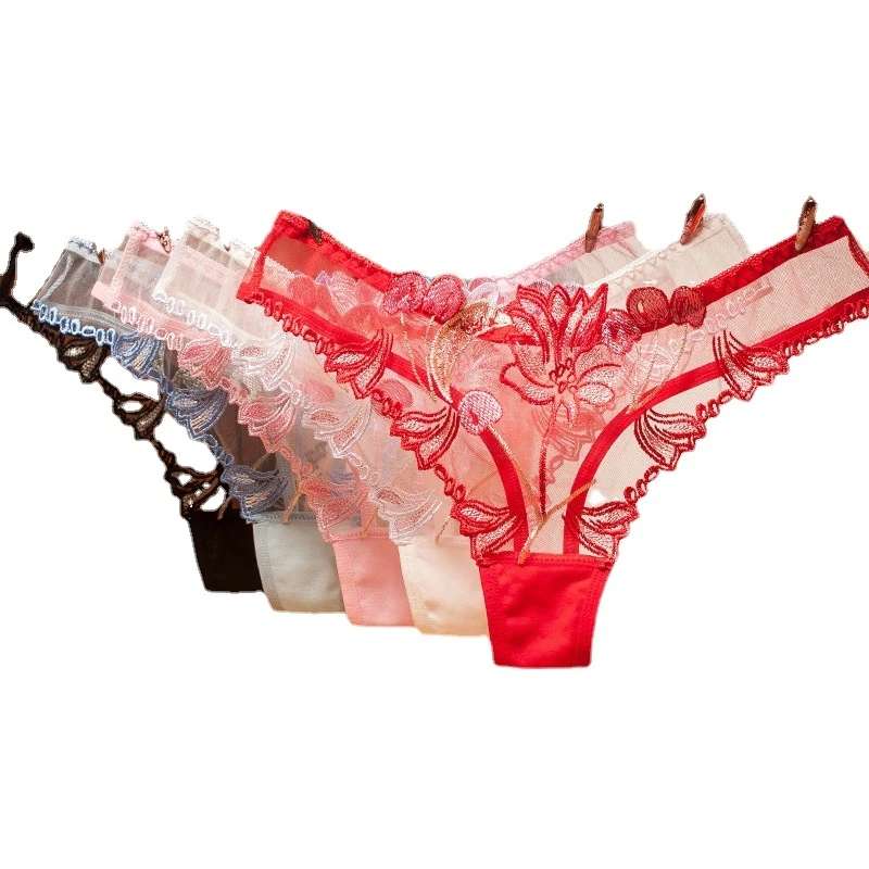 Sexy Woman Thong See Through Panties Erotic Mesh Fabric Printed Briefs Gauze Lace Thin Underwear Super Thin Thong G String Sexi
Sexy Woman Thong See Through Panties Erotic Mesh Fabric Printed Briefs Gauze Lace Thin Underwear Super Thin Thong G String Sexi