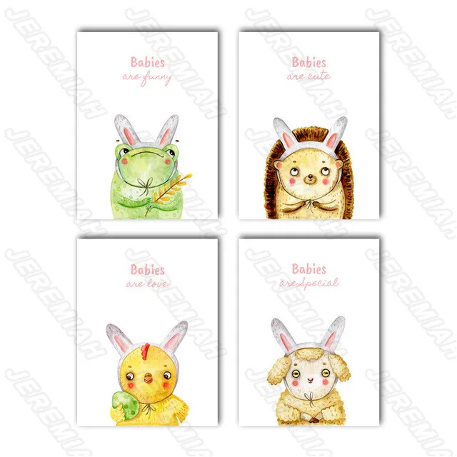 Small animal poster with hairpin nordic style wall art canvas print painting modern living room decoration
Small animal poster with hairpin nordic style wall art canvas print painting modern living room decoration