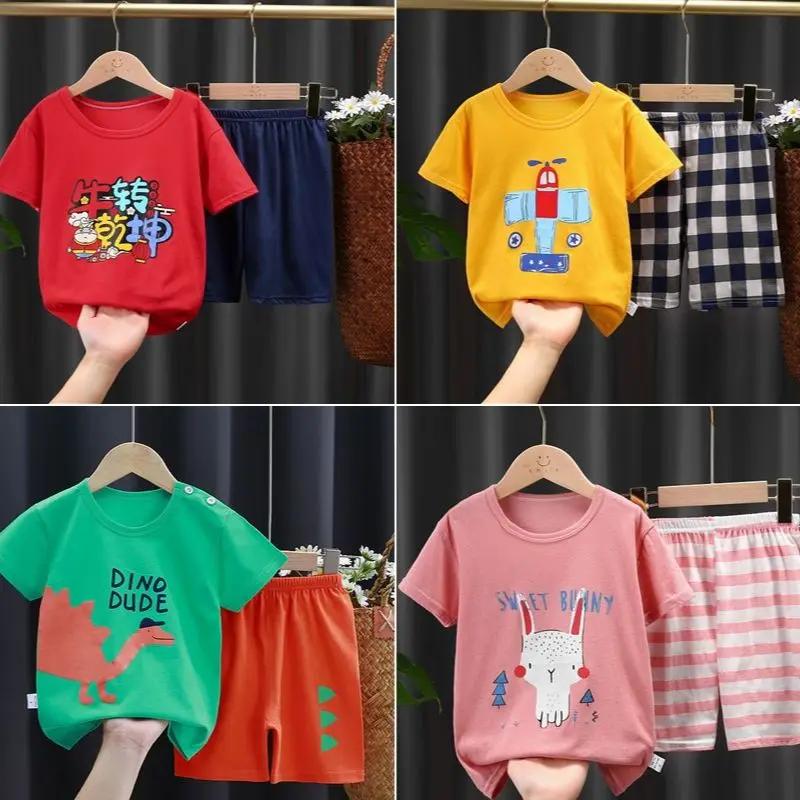2 шт., хлопковая футболка с коротким рукавом для мальчиков и девочек
2 шт., хлопковая футболка с коротким рукавом для мальчиков и девочек