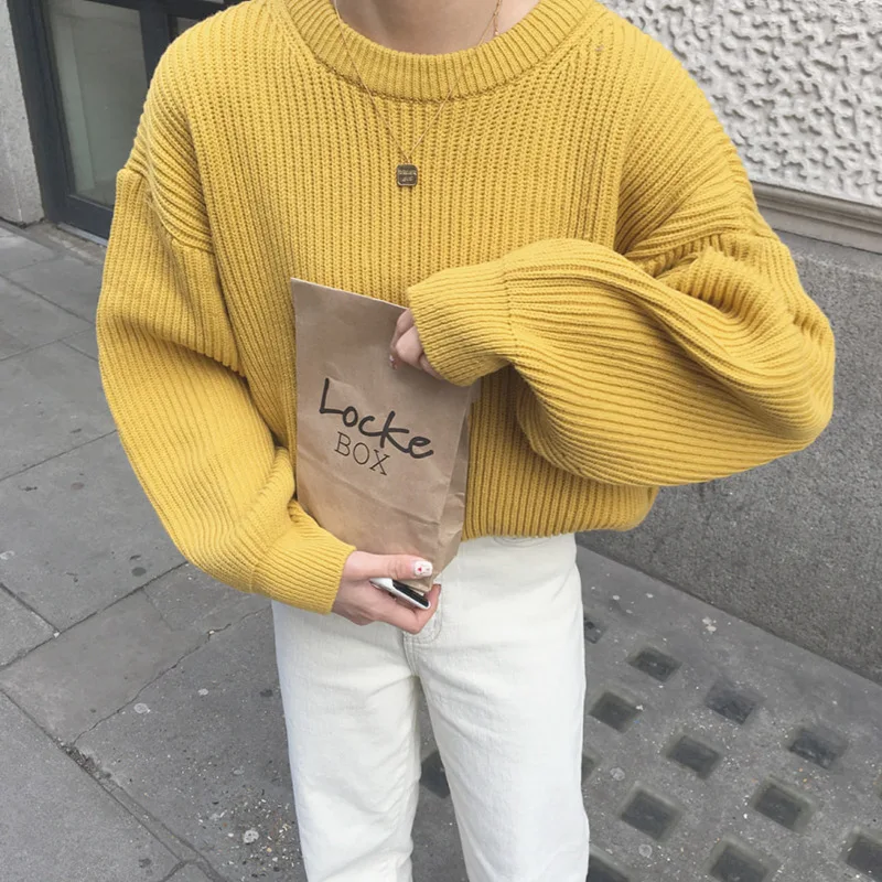Japanese retro knitted sweater autumn Pullovers winter casual loose long-sleeved sweater women's jumpers lazy style thin top 
Japanese retro knitted sweater autumn Pullovers winter casual loose long-sleeved sweater women's jumpers lazy style thin top