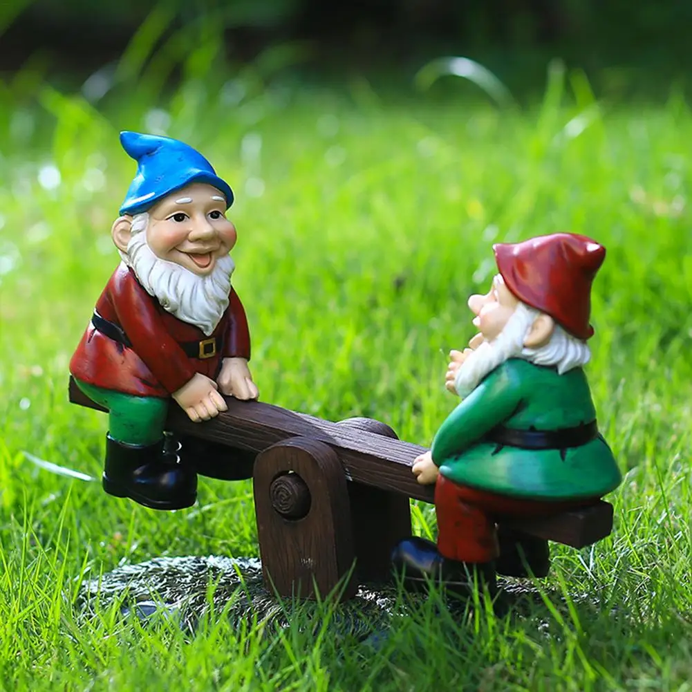 Creative Gnome Dwarf Riding On Seesaw Statues Funny Resin Sculpture Ornament Outdoor Fairy Garden Lawn Decoration Figurines Gift
Creative Gnome Dwarf Riding On Seesaw Statues Funny Resin Sculpture Ornament Outdoor Fairy Garden Lawn Decoration Figurines Gift
