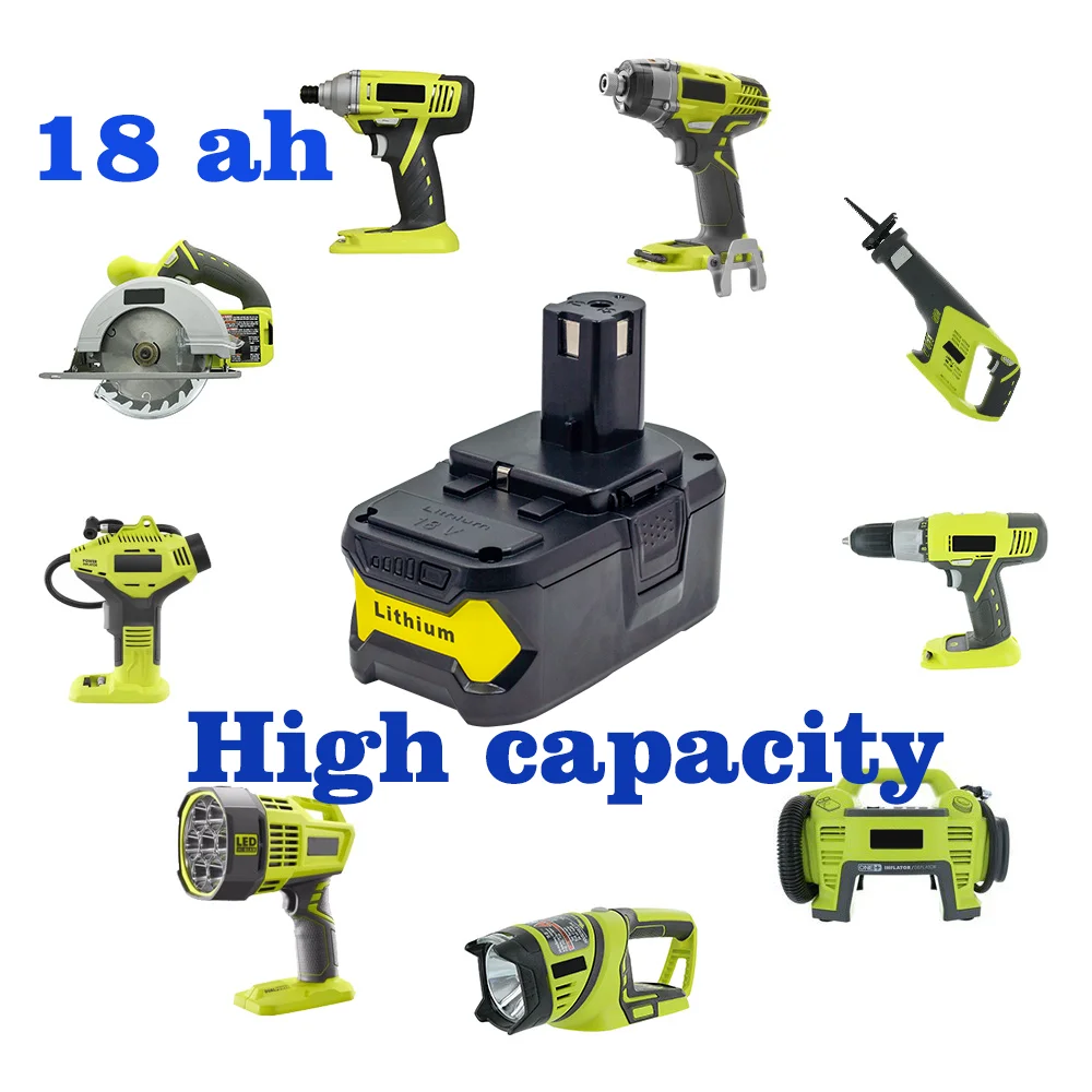 For Ryobi 18V 18.0AH Power Tools ONE+ BPL1820 RB18L50 RB18L60 P109 P105 P104 P103 RB18L50 RB18L40 Large Capacity Battery Charger
For Ryobi 18V 18.0AH Power Tools ONE+ BPL1820 RB18L50 RB18L60 P109 P105 P104 P103 RB18L50 RB18L40 Large Capacity Battery Charger