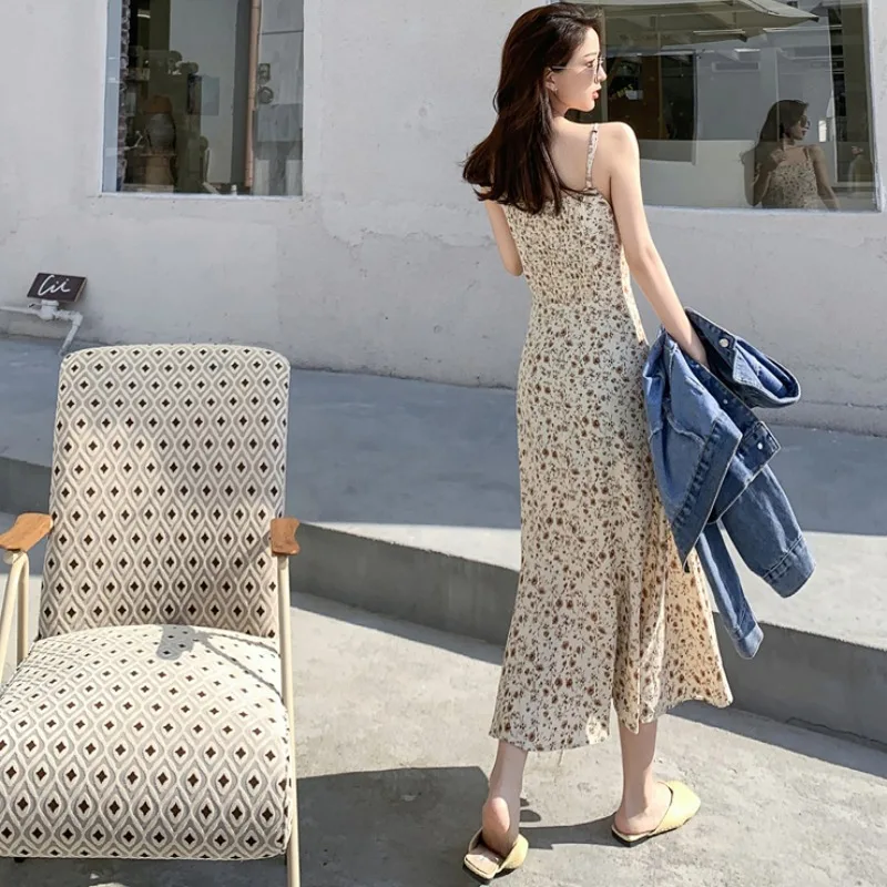 2021 Spring New Temperament Camisole Floral Flounce Dress Women's Mid-Length Base Skirt Outer Wear Inner Wear
2021 Spring New Temperament Camisole Floral Flounce Dress Women's Mid-Length Base Skirt Outer Wear Inner Wear