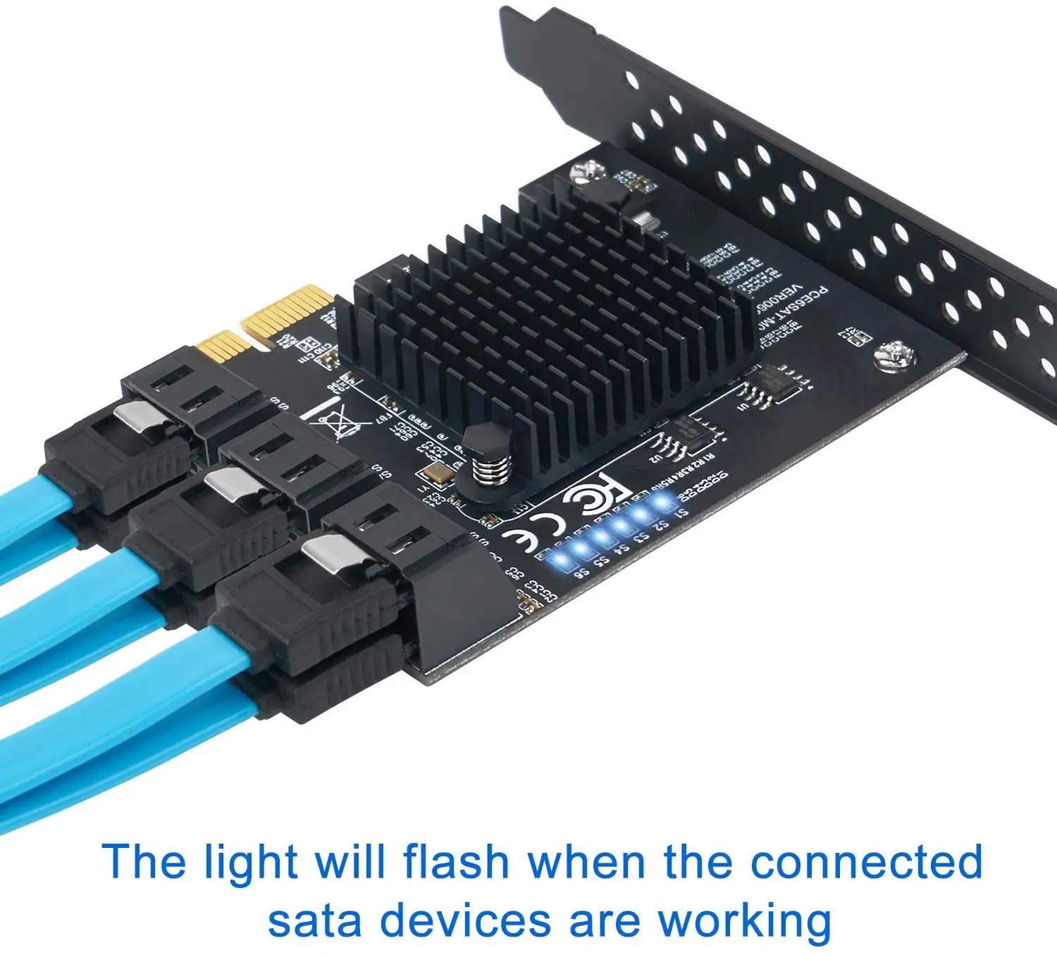 6/4 Port SATA III PCIe Card, PCIe SATA III Controller Card To 6GB/s Internal Adapter Converter PCI SATA 3.0 Expansion Card
6/4 Port SATA III PCIe Card, PCIe SATA III Controller Card To 6GB/s Internal Adapter Converter PCI SATA 3.0 Expansion Card