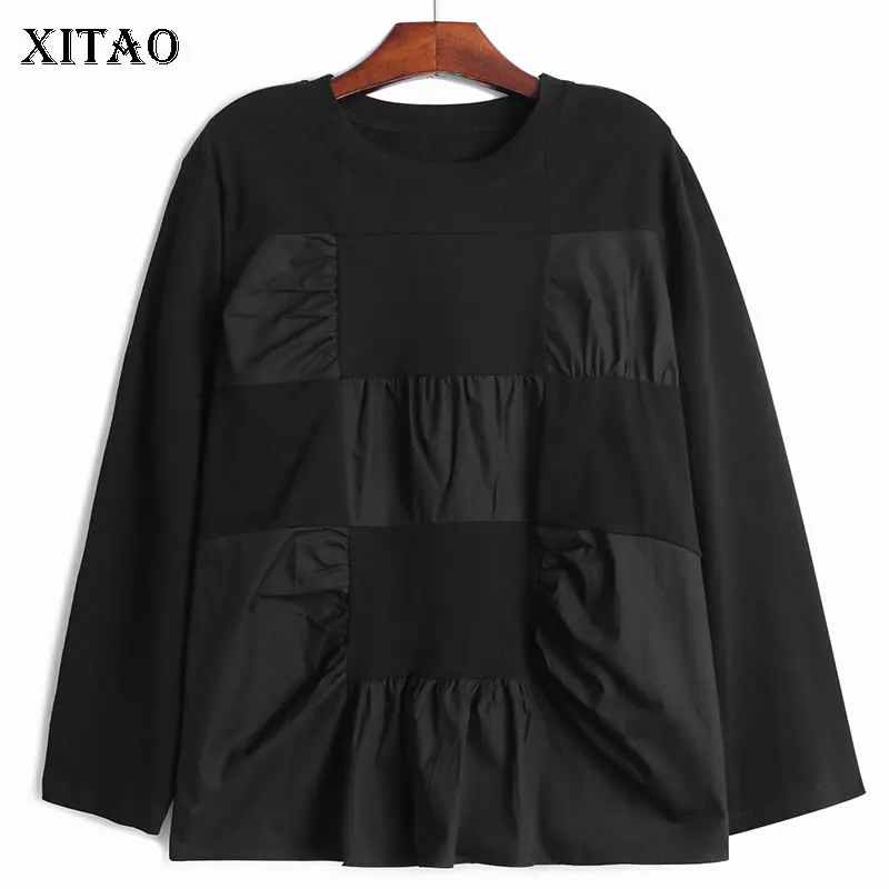 XITAO Осенняя новинка, Женская Повседневная футболка со складками, простая модная свободная футболка с воротником и длинным рукавом, универса...
XITAO Осенняя новинка, Женская Повседневная футболка со складками, простая модная свободная футболка с воротником и длинным рукавом, универса...