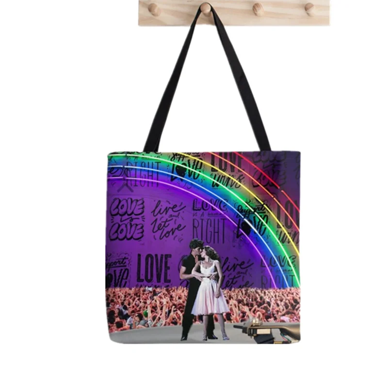 Shopper Dirty Dancing Neon lights Printed Tote Bag women Harajuku shopper handbag girl Shoulder shopping bag Lady Canvas Bag
Shopper Dirty Dancing Neon lights Printed Tote Bag women Harajuku shopper handbag girl Shoulder shopping bag Lady Canvas Bag