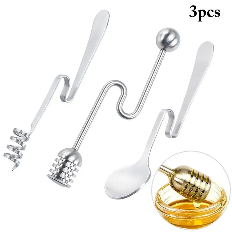 3 Pcs/Set Honey Stir Bar Stainless Steel Honey Stir Spoon 2 Sizes Coffee Milk Tea Mixing Stick Kitchen Gadget Sets Accessories
3 Pcs/Set Honey Stir Bar Stainless Steel Honey Stir Spoon 2 Sizes Coffee Milk Tea Mixing Stick Kitchen Gadget Sets Accessories