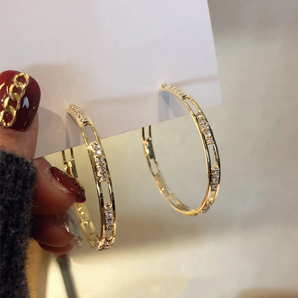 Fashion Luxury Big Round 100% Real 925 Sterling Silver Hoop Earrings For Women Fine Jewelry Christmas New Year Gifts Female
Fashion Luxury Big Round 100% Real 925 Sterling Silver Hoop Earrings For Women Fine Jewelry Christmas New Year Gifts Female