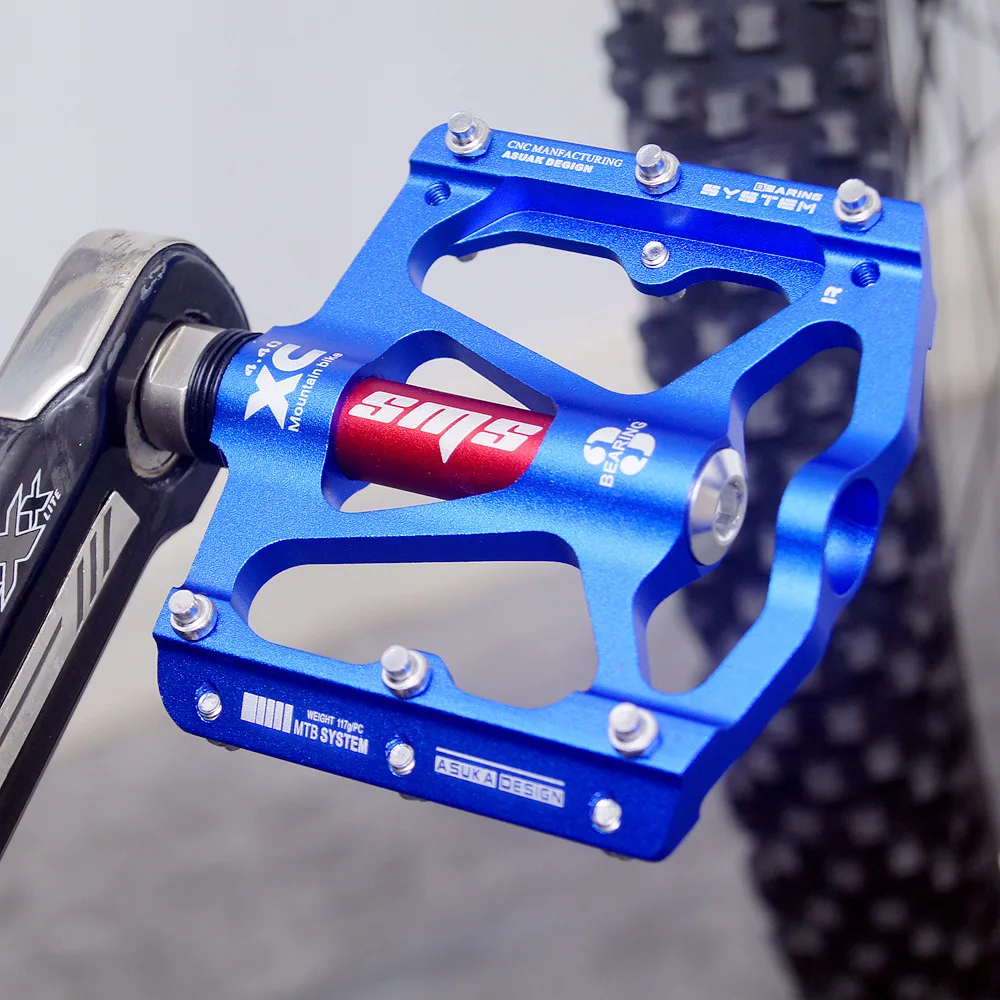 

SHANMASHI 3 Bearings Bicycle Pedals Ultralight Anti-slip CNC Road MTB Bike Pedal Cycling Sealed Bearing Bike Pedals