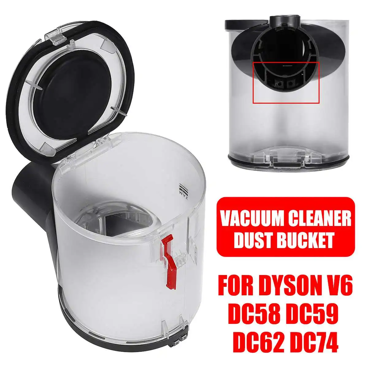 A Interface Cleaner Replacement Vacuum Cleaner Dust Bucket for yson V6 DC58 DC59 DC62 DC74
A Interface Cleaner Replacement Vacuum Cleaner Dust Bucket for yson V6 DC58 DC59 DC62 DC74