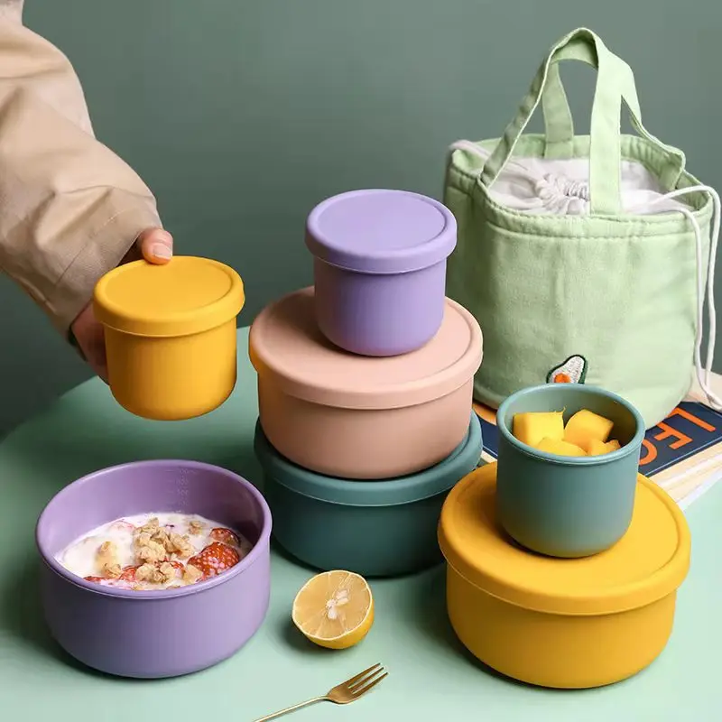 Silicone Lunch Box Fruit Vegetables Salad Fresh-Keeping Box with Lid Seal Leak Proof Camping Picnic Bento Box Storage Container
Silicone Lunch Box Fruit Vegetables Salad Fresh-Keeping Box with Lid Seal Leak Proof Camping Picnic Bento Box Storage Container