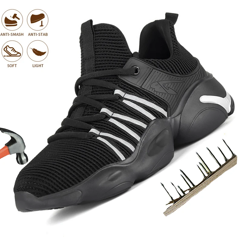 Men's Women Lightweight Breathable Safety Shoes Puncture-Proof Steel Toe Indestructible Boot Protection Outdoor Working Shoes
Men's Women Lightweight Breathable Safety Shoes Puncture-Proof Steel Toe Indestructible Boot Protection Outdoor Working Shoes