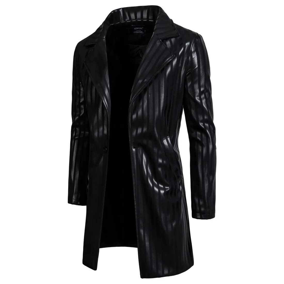 Code man leather big yards long PU jackets in autumn clothes Men's leather casual long lapels vertical stripes hot Long section
Code man leather big yards long PU jackets in autumn clothes Men's leather casual long lapels vertical stripes hot Long section