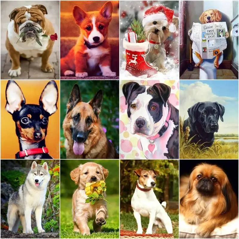CHENISTORY Diy Painting By Numbers Animal Dog For Children Gift Coloring By Numbers Handpainted Draw Pet On Canvas Unique Gift W
CHENISTORY Diy Painting By Numbers Animal Dog For Children Gift Coloring By Numbers Handpainted Draw Pet On Canvas Unique Gift W