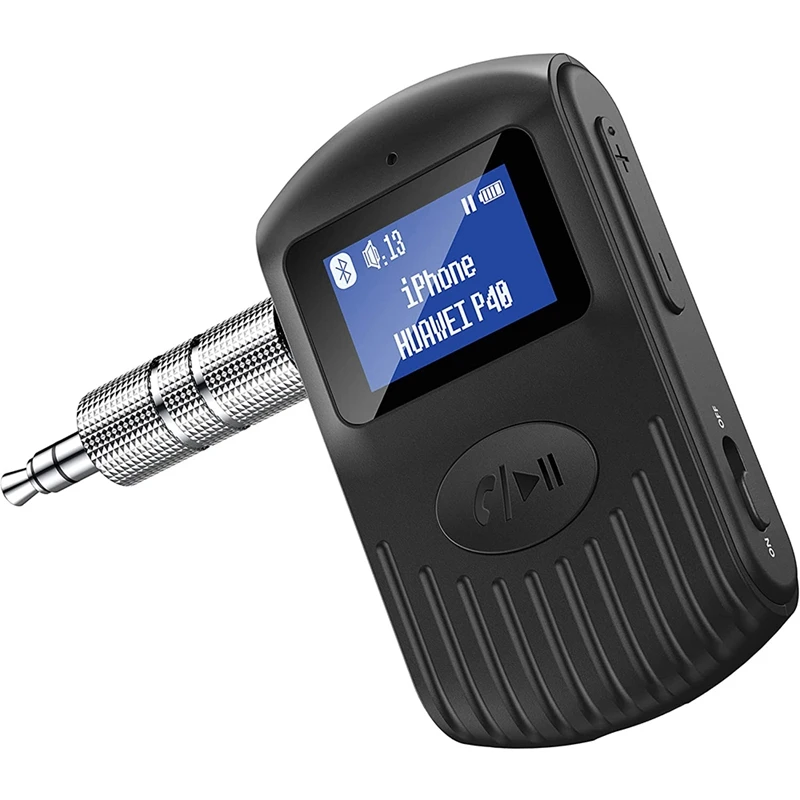 Bluetooth-приемник с ЖК-экраном, портативный AUX Bluetooth 5,0 адаптер для автомобиля/дома, стерео/динамик/проводные наушники
Bluetooth-приемник с ЖК-экраном, портативный AUX Bluetooth 5,0 адаптер для автомобиля/дома, стерео/динамик/проводные наушники