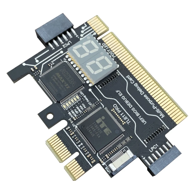 TL611 PRO Diagnostic Card, Pcie Diagnostic Card for Desktop Pci Motherboards for Desktops and Laptops
TL611 PRO Diagnostic Card, Pcie Diagnostic Card for Desktop Pci Motherboards for Desktops and Laptops