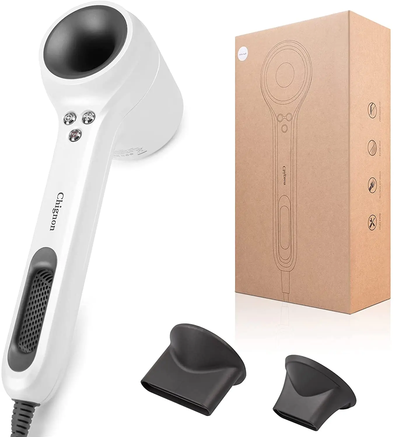 Smart Leafless Ionic Hair Dryer with 2 Nozzle 1600W Professional Blow Dryer Low Noise Constant Temperature Powerful Fast Drying
Smart Leafless Ionic Hair Dryer with 2 Nozzle 1600W Professional Blow Dryer Low Noise Constant Temperature Powerful Fast Drying